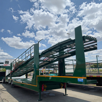 Remorque de transport de véhicules sur mesure, robuste, à double plateau, mini remorque pour 5 voitures, semi-remorque