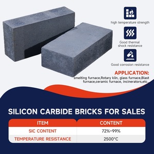 Gạch chịu lửa silicon carbide Rongsheng, độ bền uốn cao, 98% SiC, chịu ăn mòn, dùng cho luyện thép - Product Image 3