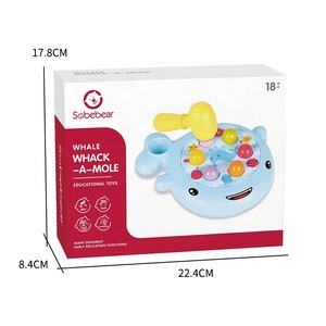 Gioco da Tavolo a Forma di Balena, Giocattolo Multifunzionale in Plastica per Bambini, <span class=keywords><strong>Puzzle</strong></span> e Gioco del Martello - Product Image 6