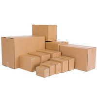 Boîtes d'expédition en carton personnalisées réutilisables, petites boîtes d'emballage pour colis