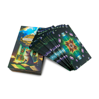 Cartes Oracle de Tarot personnalisées exquises Impression haute définition Matériau en papier de boîte à rabat élégant pour un usage familial