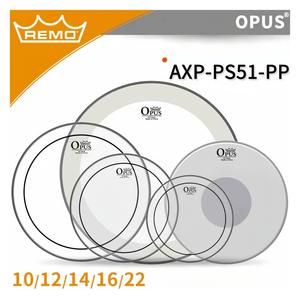 Juego de Tambores de Parche de Cuero de Doble Capa OPUS, <span class=keywords><strong>Serie</strong></span> Completa de 5 Piezas, 10/12/14/16/22 Pulgadas, Accesorios para Instrumentos Musicales REMO, Plástico - Product Image 2