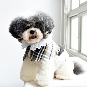 Gato bandana collar traje <span class=keywords><strong>de</strong></span> <span class=keywords><strong>Cabo</strong></span> <span class=keywords><strong>de</strong></span> encargo <span class=keywords><strong>al</strong></span> por mayor <span class=keywords><strong>de</strong></span> gato pañuelo cuadros perro babero - Product Image 3