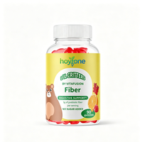 Gummies de fibres prébiotiques pour enfants et adultes, marque privée OEM, soutien digestif, sans sucre, végétaliennes, supplément riche en protéines, 90 unités