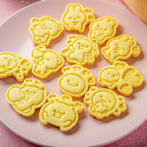 Nghệ tây 3D động vật Cookie cutter Kit handmade Valentine Gấu Thỏ <span class=keywords><strong>Pig</strong></span> Dog cookie với tem trái tim làm từ nhựa bền - Product Image 4