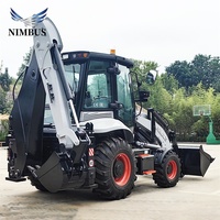 NIMBUS Backhoe Loader 6 in 1 Bucket Hemat Perawatan, Sesuai Standar Emisi, Dilengkapi Kamera Mundur, Harga Terjangkau