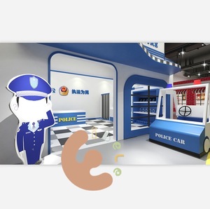 Eibele personnalisé enfants jouent <span class=keywords><strong>café</strong></span> enfant en bas âge jeu de rôle maison enfants mini ville ensemble caserne de pompiers supermarché interactif semblant jouer à des jeux - Product Image 3