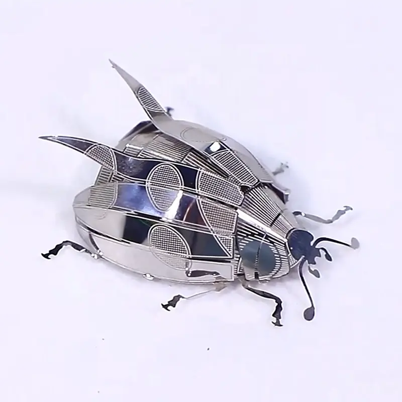 Montaje de manualidades Diy, modelo de Metal de insectos, rompecabezas, Kits de construcción, modelo de insectos, broche, ensamblaje de rompecabezas 3D Diy para adultos