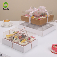 Neuf compartiments couvercle Transparent pique-nique boîte à lunch de qualité alimentaire conteneur à emporter pour dates Desserts biscuits collations