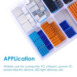 102pcs Đồng Kit dẫn điện băng dính <span class=keywords><strong>Cooler</strong></span> cho Raspberry Pi VRM VRAM <span class=keywords><strong>CPU</strong></span> GPU VGA nhỏ ic máy tính xách tay người hâm mộ cho trường hợp máy tính - Product Image 2