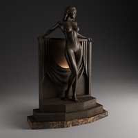 Statue de femme en polyrésine, décoration artistique