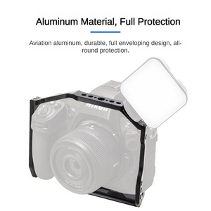 YEAH Z8 Cage de caméra complète en aluminium pour <span class=keywords><strong>Nikon</strong></span> <span class=keywords><strong>Z</strong></span> <span class=keywords><strong>8</strong></span> avec plaque de dégagement rapide Arca Swiss, support de chaussure froide pour micro et lumière de remplissage - Product Image 3