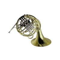 SEASOUND Factory OEM Professional French Horn JYFH940 Double Gold 4-Keys Brass 4-Keys Lacquer Finish Bb/F Trumpet Factory Direct