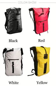 맞춤형 PVC 완전 방수 드라이 백팩 (아웃도어 캠핑 하이킹 등산용) - 인기 스타일, 20L, 30L, 50L 용량 맞춤 가능 - Product Image 3