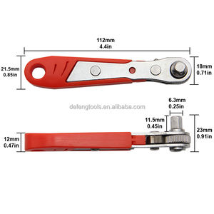 Clé à douille à tête carrée à cliquet bi-directionnelle Mini tournevis inverse avant à 36 dents outil d'entretien tourneur à Angle droit - Product Image 3