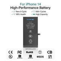 Batterie de téléphone numérique au lithium de haute qualité pour 11/12/13/14/15/16 Pro Max Certifiée CE/FCC/PSE/MSDS Stock disponible 18 mois