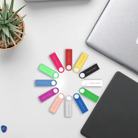 Súper Mini Memoria USB Flash de 32GB 16GB 8GB 4GB Metálica Pen Drive Pendrive 128 64 32 16 8 GB Memoria Flash USB Personalizada