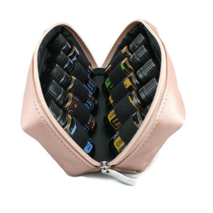 Bolsa de almacenamiento de aceite esencial multifunción de cuero PU personalizada, 10 botellas portátiles, Perfume a prueba de caídas, cierre de cremallera a la moda - Product Image 6