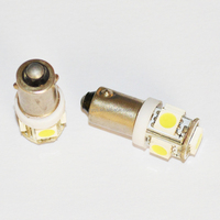 Ampoules LED de voiture Ba9s 5led 5050 5smd, super lumineuses, clignotants LED, éclairage intérieur de voiture, autres accessoires d'éclairage de voiture