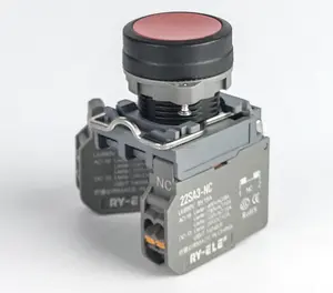 RTS main 22mm 25A Terminal rápido de resorte antivandálico de alta potencia Interruptor de botón pulsador de conector rápido de 1 segundo