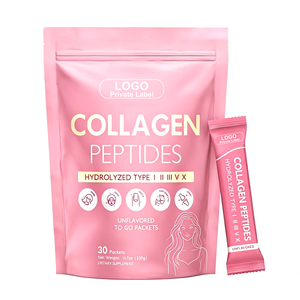 Poudre de peptides de collagène multi-sources OEM avec I, II, III, V, X + Biotine, Vitamine C, Acide hyaluronique pour soutenir la santé des cheveux, de la peau et des articulations - Product Image 1