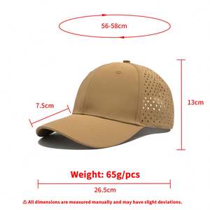 Casquette de baseball classique personnalisable à 5 panneaux, maille respirante 100 % polyester, fermeture à boucle en cuivre doré, texte et logo personnalisables, plusieurs options - Product Image 4