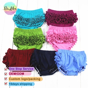 Shorts pour bébés filles en gros, sous-vêtements colorés à volants et bandeaux pour cheveux, vêtements d'été pour enfants, vêtements personnalisés pour enfants de boutique - Product Image 2