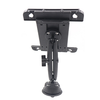 Support de tablette pour tableau de bord de voiture, fixation par ventouse, chargeur GPS, grande pince, pour tablettes Apple/Samsung Galaxy/iPad de 10-11 pouces, noir, durable