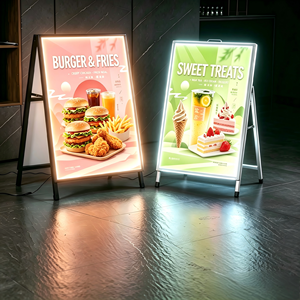 <b>LED</b> Advertising Double‑Sided Poster <b>Light</b> <b>Box</b> Aluminum Frame Lightbox for Shop Mall Retail Store Display - Product Image 1