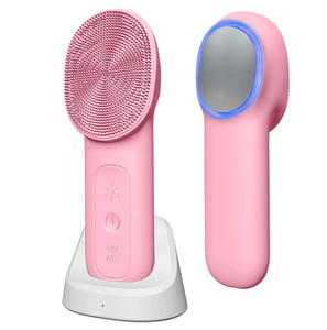 Brosse nettoyante pour le visage rechargeable et étanche, vibration ultrasonique, chaleur, nettoyage en profondeur des pores, soin de la peau, outil portable - Product Image 5