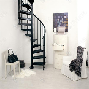 Escalera Espiral Personalizada que Ahorra Espacio, <span class=keywords><strong>Escaleras</strong></span> Espirales Prefabricadas de Metal y Madera <span class=keywords><strong>para</strong></span> Áticos, Pequeñas Villas e <span class=keywords><strong>Interiores</strong></span> - Product Image 4