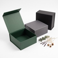 Boîte cadeau à fleurs avec tiroir coulissant, boîte carrée rigide personnalisée pour fleuriste, emballage de bouquet de fleurs