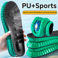 Semelles intérieures sportives unisexes en cuir, amorti haute densité, absorbant la transpiration, anti-odeur, respirantes, design respirant, antichoc toute la journée