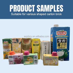 Energie sparender Fabrik preis Aseptischer Ziegel Diamant form Karton Fruchtsaft füll verpackungs maschine - Product Image 4