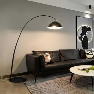 Manufacturers custom floor lamp modern art interior decoration floor light curved fishing curved arc floor lamp