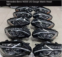 Applicable à pour Mercedes-Benz C W205 C300 C63 C43 Original LED US Gauge Poissons Oeil Lentille Haute Matrice Phares 12V 6000K