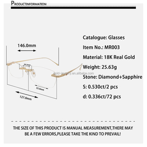 <span class=keywords><strong>แว่นตา</strong></span><span class=keywords><strong>ทอง</strong></span>คำ AU750 <span class=keywords><strong>18k</strong></span> <span class=keywords><strong>ทอง</strong></span>คำแท้สีเหลือง <span class=keywords><strong>แว่นตา</strong></span>แฟชั่นทรงสี่เหลี่ยม ยอดนิยมและขายดี - Product Image 6