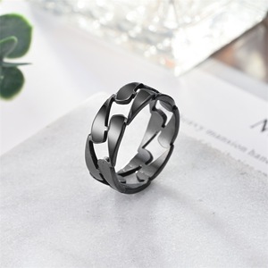 Unisex Stainless Steel <b>Ring</b> Geometric Design Rotating <b>Titanium</b> Steel Fashion Jewelry Gift - Product Image 2