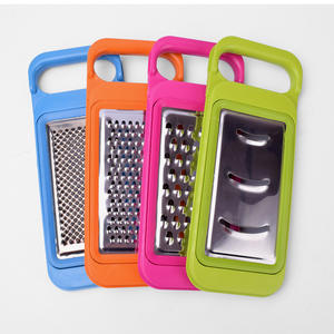 Coupe-légumes multifonction 4-en-1 en acier inoxydable, râpe à légumes, outil de cuisine avec trancheuse manuelle en plastique pour pommes de terre - Product Image 5