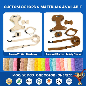 Personalized Designer Sherpha Teddy Set Pet Collars & <b>Leashes</b> <b>Leash</b> No Pull Custom <b>Dog</b> Harness Manufacturer - Product Image 5