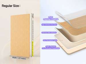 <span class=keywords><strong>PET</strong></span>竹木質ベニヤ大理石連続テクスチャPVC壁パネル背景シートミラーカーボンクリスタル用 - Product Image 2