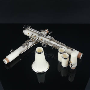 <span class=keywords><strong>Clarinete</strong></span> de plástico tono G alemán <span class=keywords><strong>clarinete</strong></span> niquelado <span class=keywords><strong>clarinete</strong></span> de 18 teclas adecuado para principiantes aceptar personalizar - Product Image 1