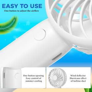 Ventilador Portátil Mini USB Recargable al por Mayor, Enfriador de Aire de Mano - Product Image 2