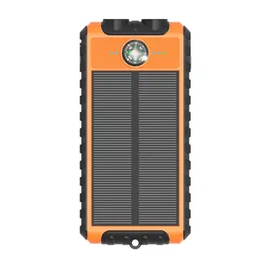 Hoge Kwaliteit Bergbeklimmen Gesp Gratis Slim Wireless Solar Opladen Power Bank Met Mode En Waterdicht Ontwerp