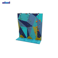 Mur d'escalade de compétition sur le thème Safari Orange pour Centres de Jeux Projet Clé en Main Conception de Tapis Professionnels