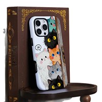 Coque de téléphone Honor 600 Pro en TPU avec motif de chats de dessin animé, protection antichoc pour les modèles 600 Pro/500/300/200