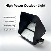 Projecteur LED étanche 100-800W, projecteur extérieur haute puissance étanche IP65, boîtier en aluminium, utilisation en entrepôt