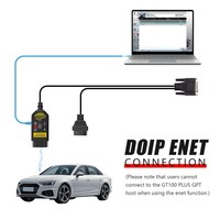 Nuevo 2026 GODIAG GT100 PLUS GPT ENET DOIP 24V-12V Herramientas Automotrices Caja de Conexión OBD II Conector ECU GODIAG GT100 PLUS