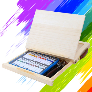 <span class=keywords><strong>Pintura</strong></span> <span class=keywords><strong>acrílica</strong></span> profesional para artistas, juego de arte de <span class=keywords><strong>pintura</strong></span> <span class=keywords><strong>con</strong></span> caja de madera, caballete de <span class=keywords><strong>dibujo</strong></span>, 38 Uds. - Product Image 4