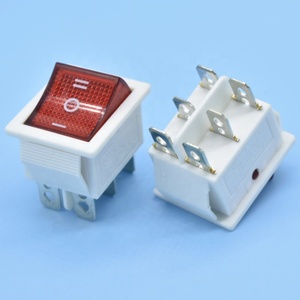 Hot KCD4 White 6 Pin r11 R19a R4s <strong>T120</strong> 16a 250vac T85 T105/55 1e4 T125/55 5e4 <strong>20a</strong> <strong>125vac</strong> 4pins <strong>Rocker</strong> <strong>Switch</strong> - Product Image 6
